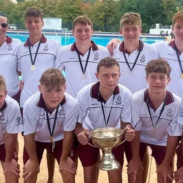 water-polo-kearsney-u14-091025 Kearsney’s u14 water polo team’s golden triple success