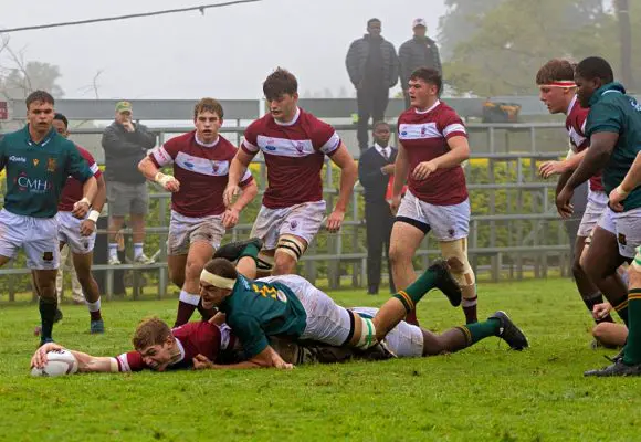 rugby-kearsney-glenwood-oliver-ludwig-210326 Kearsney 1st XV beats Glenwood in the mist, takes hockey win, too