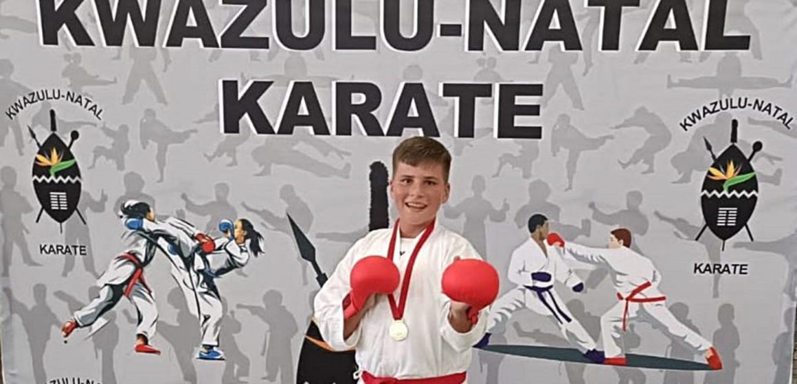 Northwood karateka Zak Vrey.