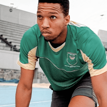 Paralympian Mpumi Mhlongo in training 2 Kearsney old boy Mpumi Mhlongo wins Paralympic gold