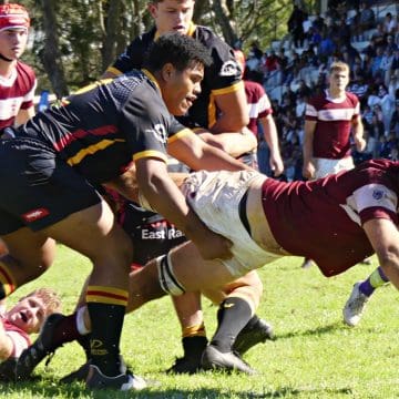 All-out action lights up day one of Kearsney Easter Rugby Fest