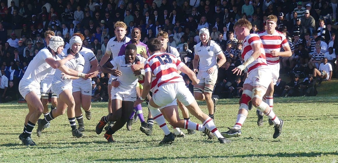 rugby-hilton-michaelhouse-nela-210625 Hilton College captain Liyema Nela led from the front and was superbly supported by his team as Hilton did the season's double over Michaelhouse. (Photo: Brad Morgan)