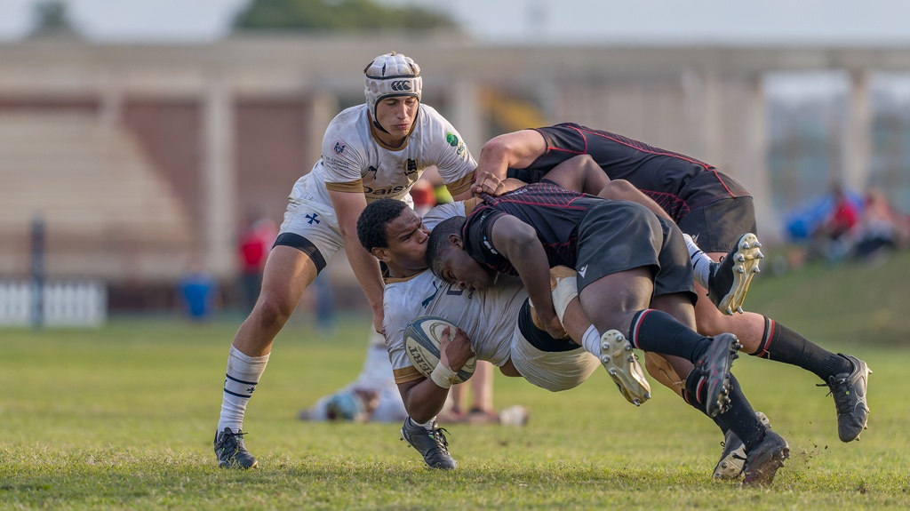 While St Charles won comfortably, Clifton still managed to get their licks in! (Photo: Justin Waldman Sports Photography)