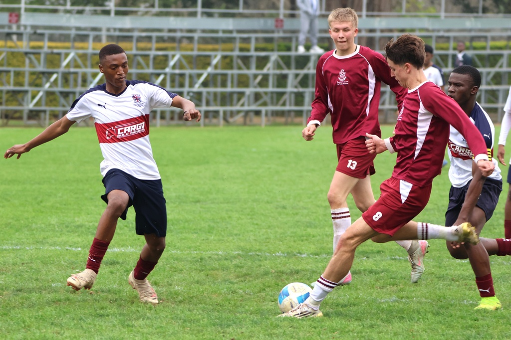 Kaydon Mulder scored Kearsney's second goal in their 2-2 draw with Westville Boys' High. (Photo: Gabrielle Swanepoel).