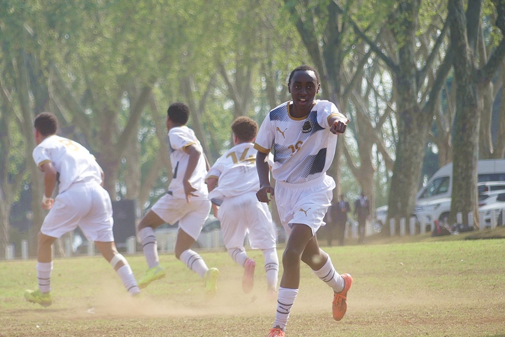 In the semi-finals, St Charles took the lead against Michaelhouse through Ethan Apollos (14), but was unable to hold onto it. (Photo: Brad Morgan)