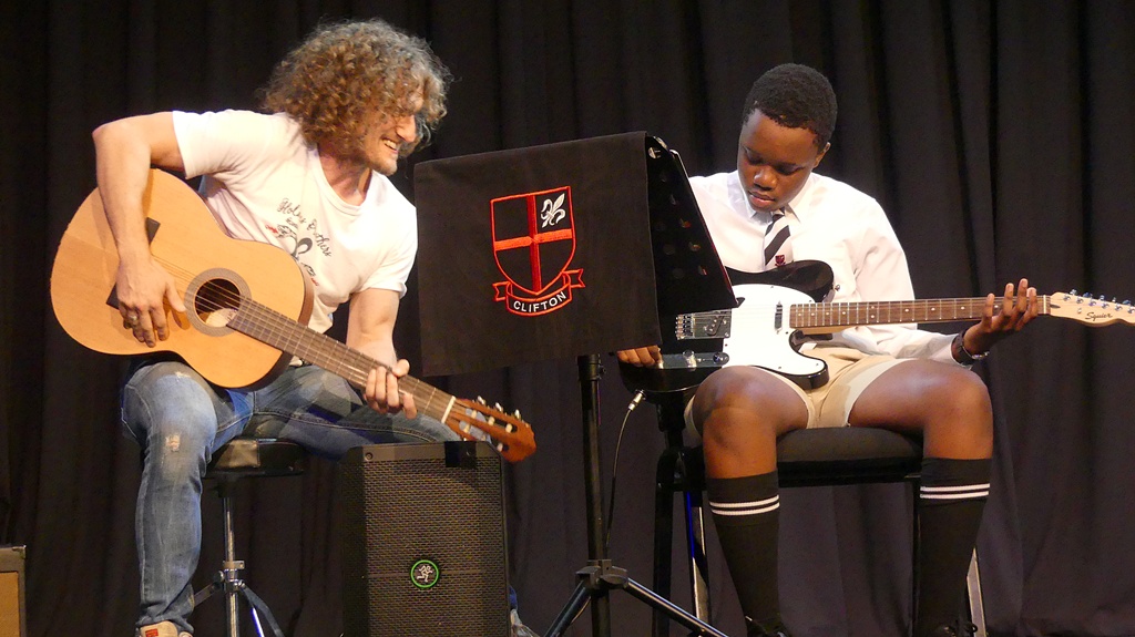 Guitar teacher Ross Meintjies brings enthusiastic energy, which suggests he is always up for a good jam. (Photo: Brad Morgan).