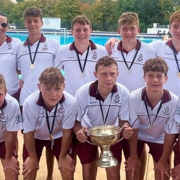 Kearsney’s u14 water polo team’s golden triple success