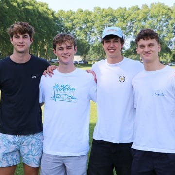 First team sportsmen and the recipients of eight distinctions each: Nic Comrie, Jason de Gryse, Liam Oets, and Hayden Dunsdon.