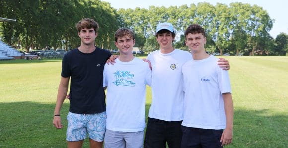 academics-kearsney-8-A-sportsmen-120126 First team sportsmen and the recipients of eight distinctions each: Nic Comrie, Jason de Gryse, Liam Oets, and Hayden Dunsdon.