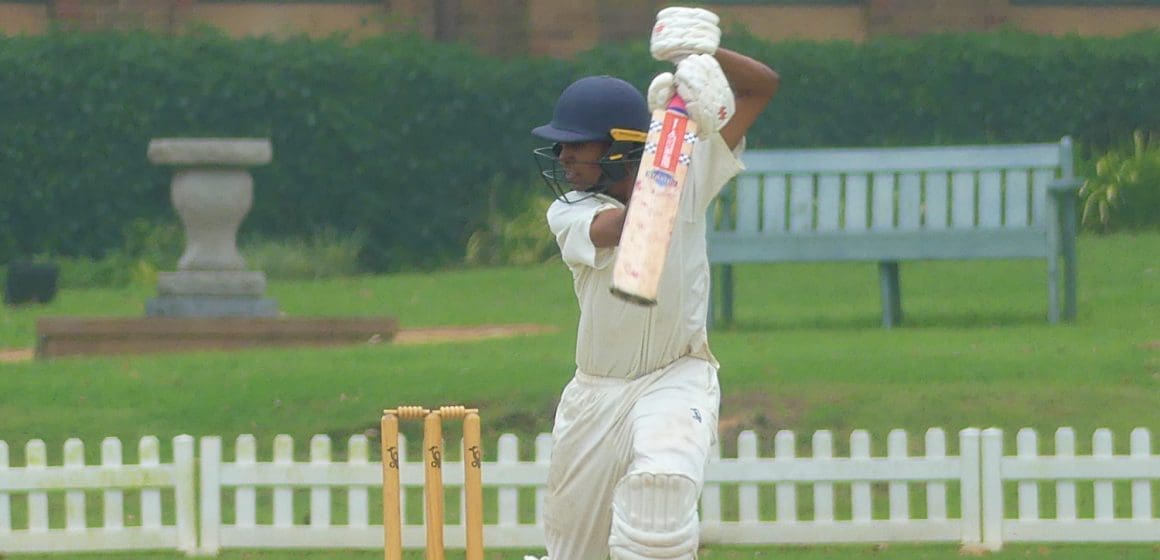 cricket-kearsney-rivaan-moodley-240126 (1) Rain impacts cricket, Kearsney win basketball v Westville, 24 Jan