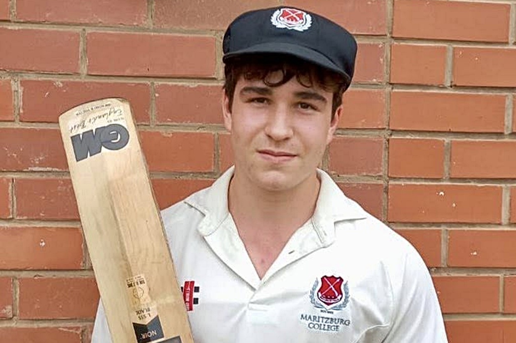 Dax Jursa was far and away the most productive batsman in the match, totalling 164 runs while being dismissed only once. Photo: Maritzburg College on Facebook.