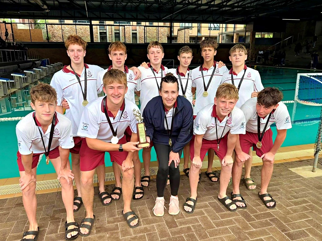 Unbeaten and champions of the Indigo Cup, the Kearsney u15 water polo team. (Photo: Kearsney College on Facebook).