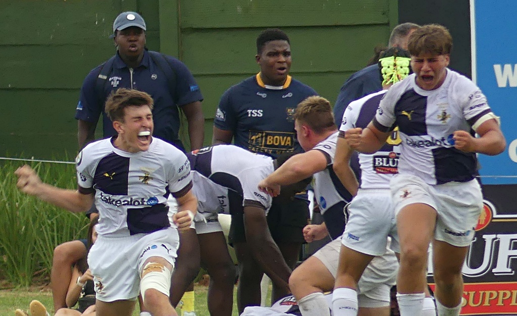 When Northwood scored their second try near the end of the game, ecstacy and relief were evident on the players' faces. (Photo: Brad Morgan).