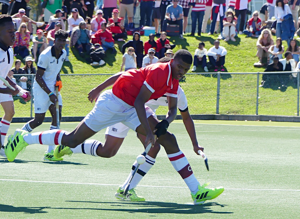 Thandanani Zuma had the honour of leading Michaelhouse to victory at Hilton. (Photo: Brad Morgan).