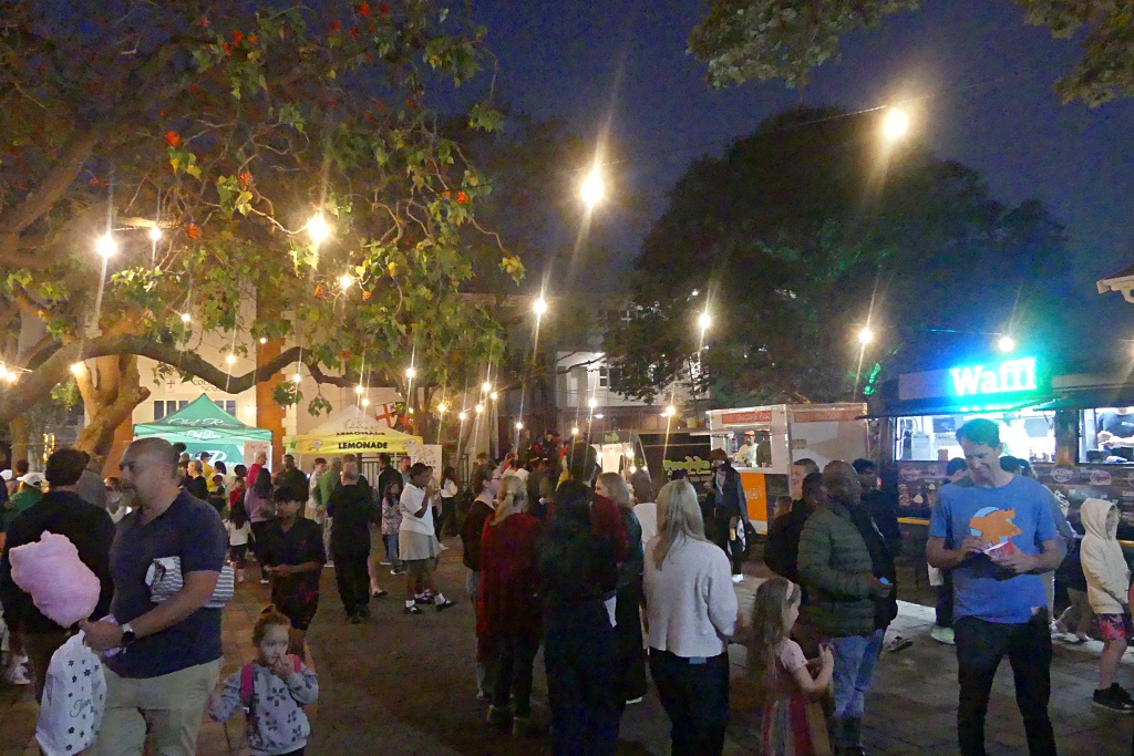 With tempting smells filling the air, the Food Court was a hive of activity and popular destination at the Clifton Art Festival. Photo: Brad Morgan.