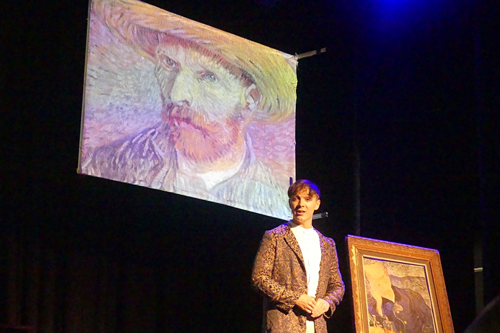 Daniel Anderson delivered rich entertainment on the Clifton Arts Festival's opening night with his performance of 'Vincent'. Photo: Brad Morgan.