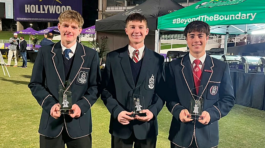The award-winning trio: Asher Hollister, Ryan Staats, and Keegan de Jager.