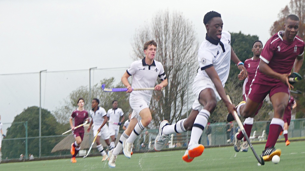 Tadi Hove enjoyed his outing, netting twice for Hilton in their 3-0 win. (Photo: Brad Morgan).