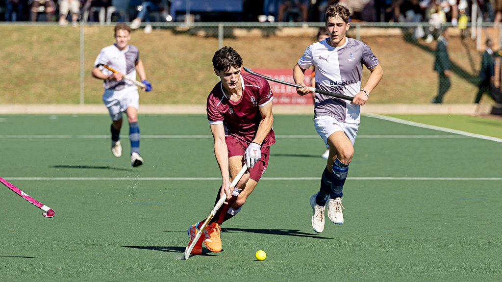 Dylan Forbes takes the attack to St Alban's on the AH Mason Astro.