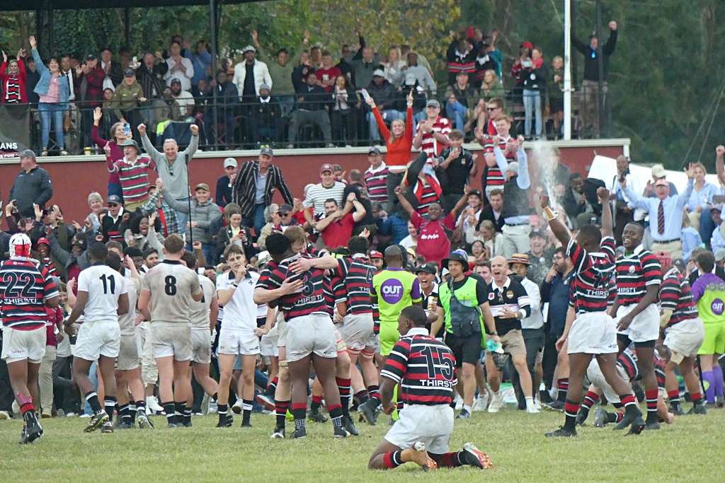 When the final whistle blew, the Maritzburg College 1st XV had delivered a victory for their Old Boys in the very best tradition of College rugby. (Photo: Brad Morgan)