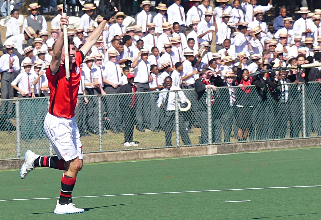 Matthew Smith celebrates scoring the opening goal of the game. (Photo: Brad Morgan).