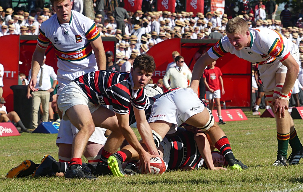 Scrumhalf Dom du Toit and his teammates fought gallantly, but in the end Affies' relentless, physical attacking paid dividends and they won on Goldstone's. (Photo: Brad Morgan). 