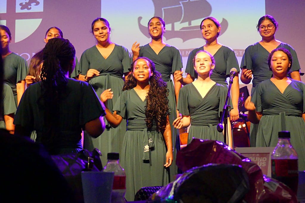 Durban Girls' College's a capella singers opened the evening's programme. (Photo: Brad Morgan).