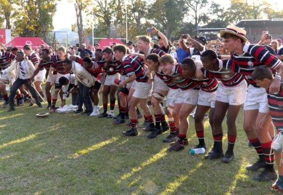 JW109990 Post speeches Maritzburg College 1st XV outplays Glenwood, College wins hockey