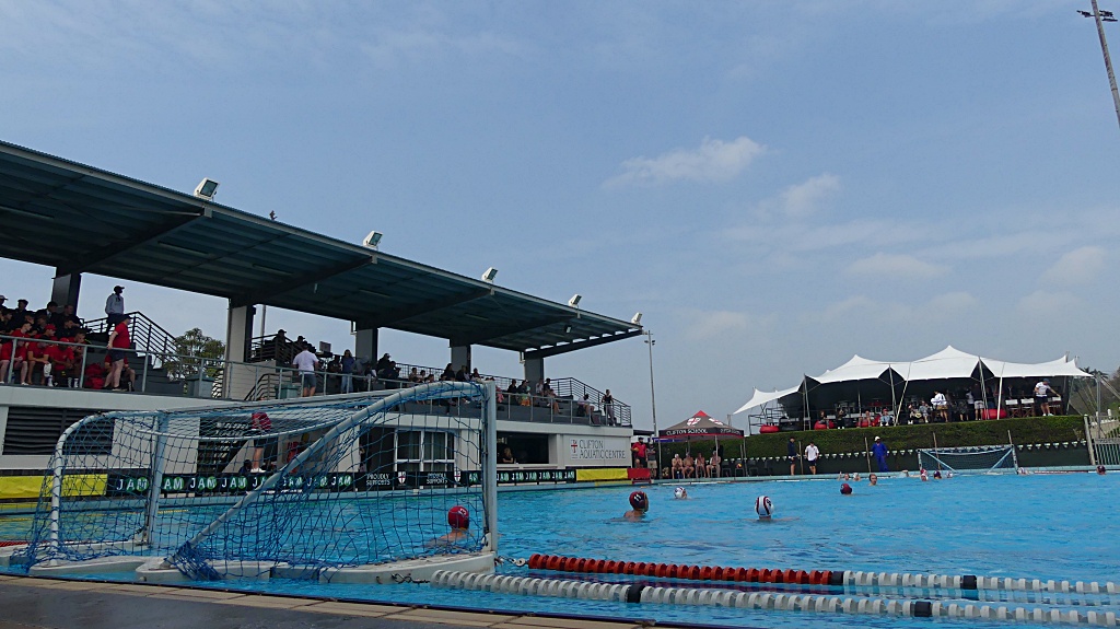 The Clifton Aquatic Centre offers one of the best water polo-viewing experiences in the country. (Photo: Brad Morgan).